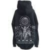 Hoodie Oversize Canguro World Negra