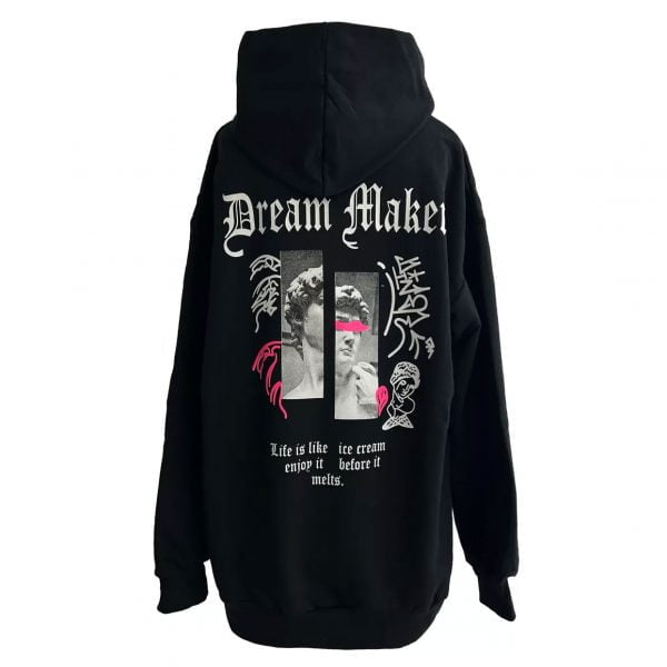 Hoodie Oversize Dream Maker Negro