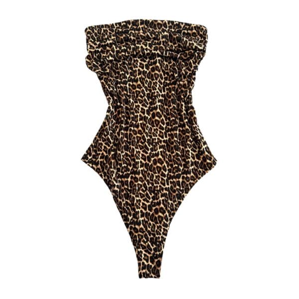 Body Animal Print Guepardo Strapless Elastizado